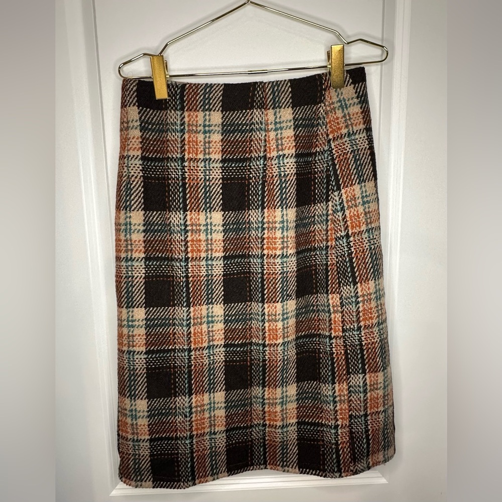 New With Tags • Urban Revivo Wool-Blend Plaid Pencil Skirt – Women’s Size 8 - Picture 2 of 4